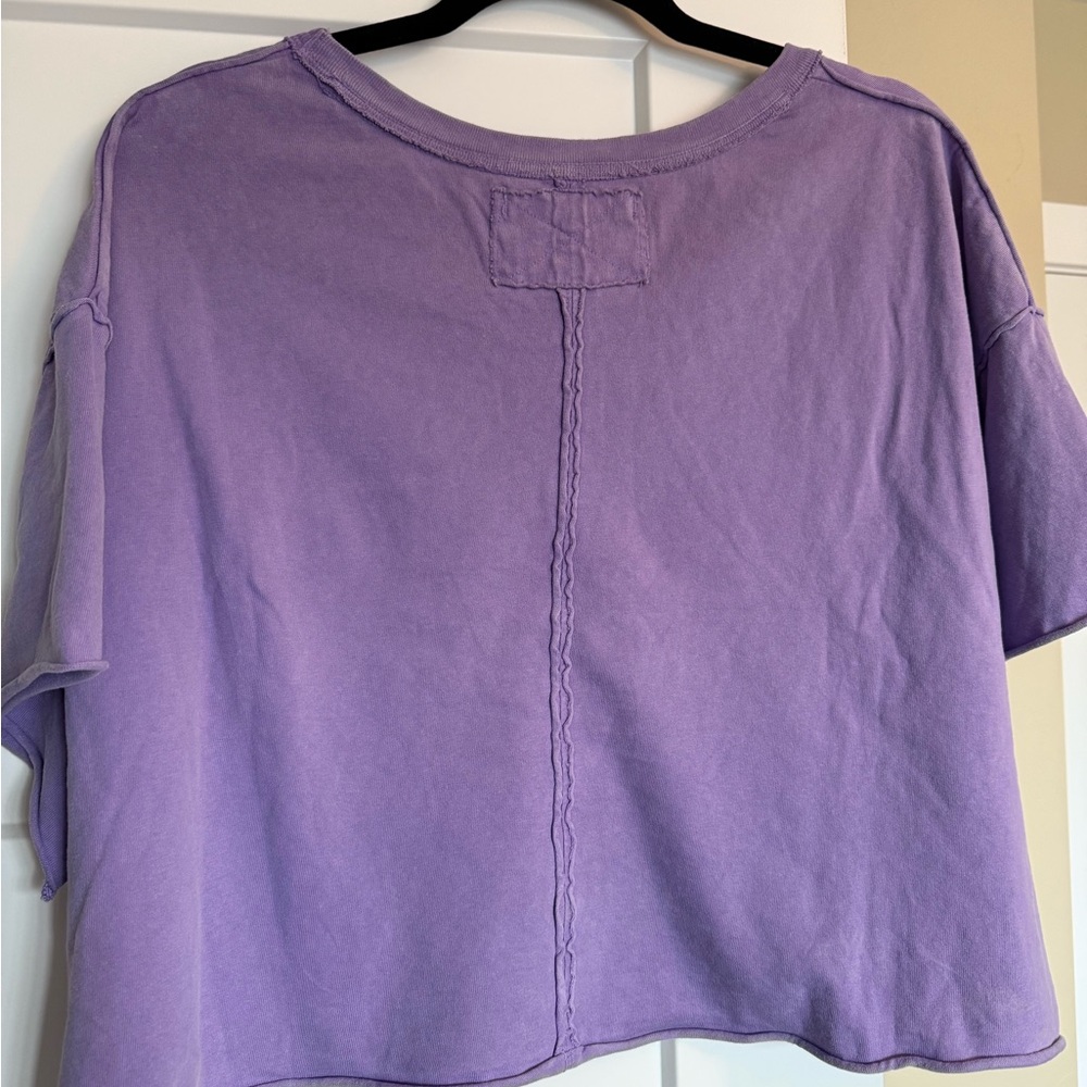 We The Free Free People Lavender Crop Top - M - Picture 2 of 5